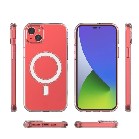 HURTEL ETUI MAGNETYCZNE CASE DO IPHONE 15 PLUS Z DO MAGSAFE PRZEZROCZYSTE