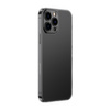 Baseus Frosted Glass Case etui pokrowiec do iPhone 13 Pro sztywna obudowa z żelową ramką czarny (ARWS001001)