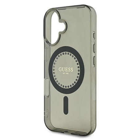GUESS ETUI CASE DO IPHONE 16 PLUS 6.7 DO MAGSAFE RHINESTONES HARDCASE IML