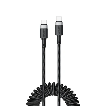 ACEFAST KABEL USB-C SPRĘŻYNOWY 480MB/S 3A 1.2M DO ŁADOWANIA IPHONE GALAXY