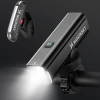 WOZINSKY ZESTAW LAMPEK ROWEROWYCH DO ROWERU PRZEDNIA 1000 LM USB-C I TYLNA