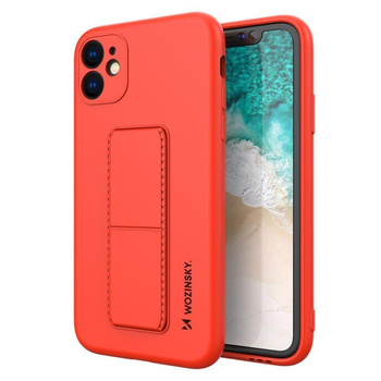 Wozinsky Kickstand Case silikonowe etui z podstawką etui Samsung Galaxy M51 czerwone