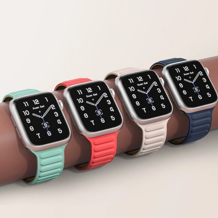 HURTEL PASEK DO APPLE WATCH 7 8 9 45MM MAGNETYCZNA OPASKA WYSOKIEJ JAKOŚCI