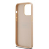DKNY ETUI HARDCASE DO IPHONE 14 PRO MAX 6.7 MONO STRIPE METAL LOGO SKÓRZANE