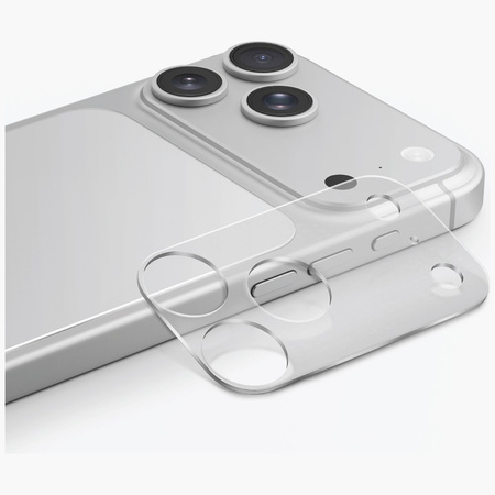 Ochrona modułu aparatu i tylnego panelu UNIQ Optix Aeroshield+ Camera Module Protector do iPhone 17 Pro Max przezroczysty