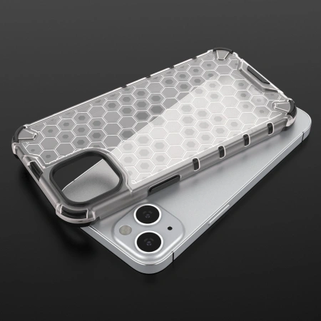 HURTEL HONEYCOMB PANCERNE ETUI Z ŻELOWĄ RAMKĄ DO IPHONE 13 OCHRONA TELEFONU