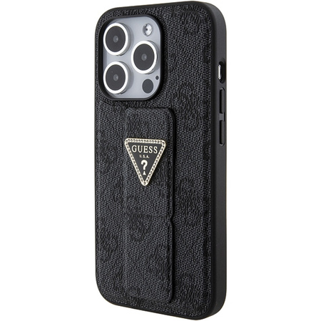 GUESS POKROWIEC DO IPHONE 15 PRO 6.1 HARDCASE GRIP STAND Z DODATKIEM STRASS