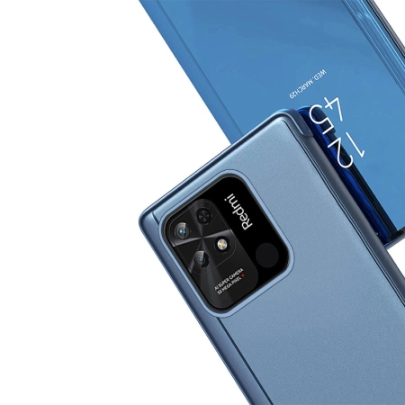 HURTEL CLEAR VIEW CASE ETUI DO XIAOMI REDMI 10C Z KLAPKĄ OCHRONĄ EKRANU