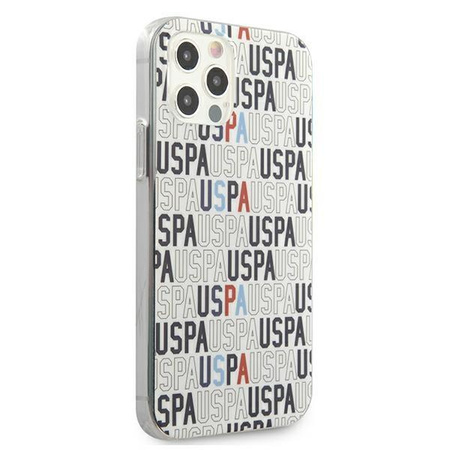 Etui U.S. Polo Assn. Logo Mania Collection na iPhone 12 / iPhone 12 Pro - białe