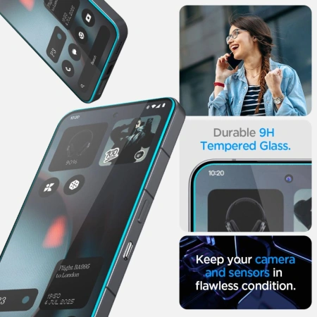 SPIGEN SZKŁO HARTOWANE GLAS.TR EZ FIT DO NOTHING PHONE 3 2-PACK