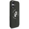 Etui Karl Lagerfeld Silicone             Karl&Choupette Ring MagSafe do iPhone 17 czarny