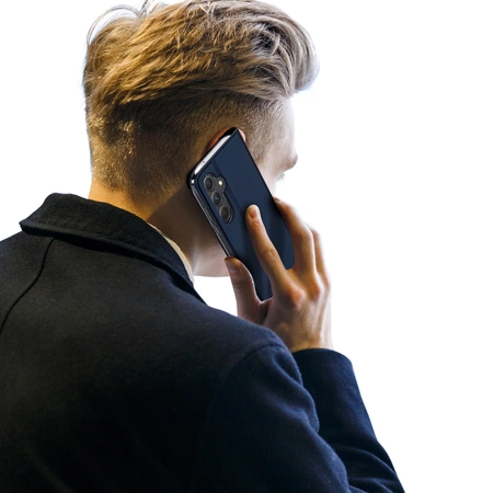 Etui Dux Ducis Skin Pro do Samsung A35 5G z klapką - niebieskie