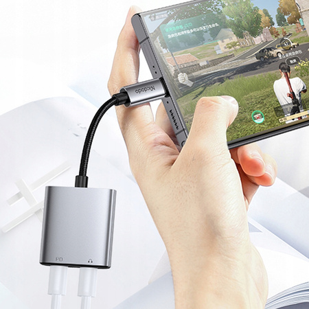 MCDODO ADAPTER 2X USB-C PRZEJŚCIÓWKA KABEL USB TYP C DO SAMSUNG APPLE Z DAC