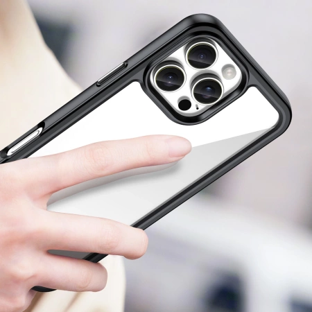 HURTEL ETUI OUTER SPACE CASE DO IPHONE 16 PRO MAX Z ŻELOWĄ RAMKĄ KOMFORTOWE