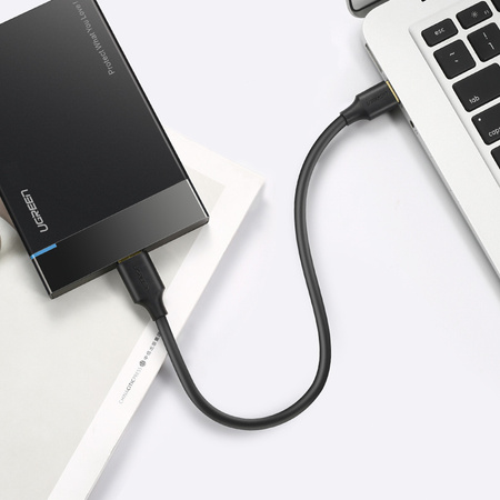 Ugreen kabel przewód USB-A 3.0 - Micro USB-B SuperSpeed 5Gb/s 1m czarny (US130)