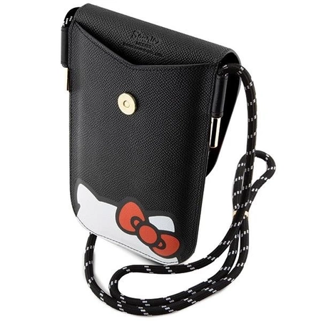 Torebka Hello Kitty Leather Hiding Kitty Cord - czarna