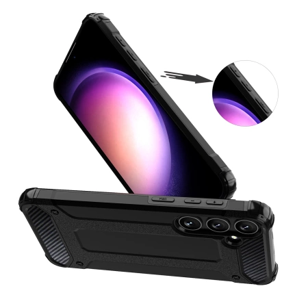 HURTEL ETUI HYBRID ARMOR DO SAMSUNG GALAXY S24 FE PANCERNE OCHRONA TELEFONU