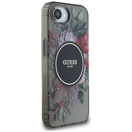 GUESS ETUI IML FLOWERS DO MAGSAFE DO IPHONE 16E OCHRONA TELEFONU Z EFEKTEM