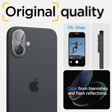 SPIGEN OSŁONA APARATU SZKŁO OCHRONNE DO IPHONE 16 16 PLUS CAMERA PROTECTOR
