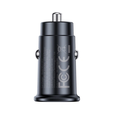 Ładowarka samochodowa Baseus GoTrip 2 x USB-C 30W - czarna