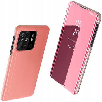 HURTEL CLEAR VIEW CASE ETUI DO XIAOMI REDMI 10C Z KLAPKĄ OCHRONĄ EKRANU