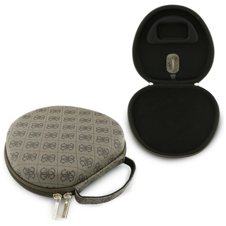 Etui na słuchawki Guess Carry Box brązowy