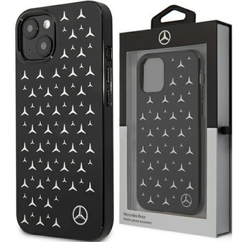 Mercedes MEHCP13SESPBK iPhone 13 mini 5,4" czarny/black hardcase Silver Stars Pattern