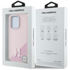 KARL LAGERFELD ETUI SILICONE SHADOW METAL INITIAL DO MAGSAFE IPHONE 15 PRO