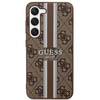 Etui Guess GUHCS23MP4RPSW S23+ S916 - brązowe 4G Printed Stripe