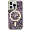 Etui Guess GUHMP14XHLEOPWP na iPhone 14 Pro Max 6.7" - różowe Leopard MagSafe