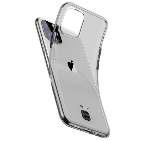 Baseus Transparent Key usztywnione etui z żelową ramką iPhone 11 Pro Max czarny (WIAPIPH65S-QA01)