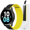 Uniwersalny magnetyczny pasek Samsung Galaxy Watch 3 45mm / S3 / Huawei Watch Ultimate / GT3 SE 46mm Dux Ducis Strap (22mm LD Version) - czarno-żółty