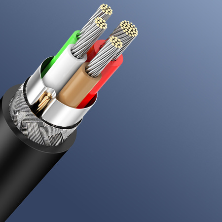 Ugreen kabel USB Typ C do ładowania i transferu danych 3A 0,5m czarny (US286)