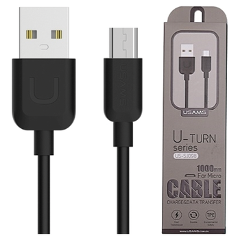 USAMS KABEL MICRO USB 2A DO TELEFONÓW 1M PRZEJŚCIÓWKA SZYBKIE ŁADOWANIE