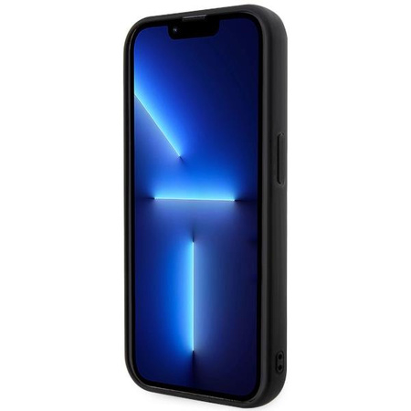 Etui Karl Lagerfeld KLHCP14X3DRKHNK na iPhone 14 Pro Max 6.7" - czarne Rubber Choupette 3D
