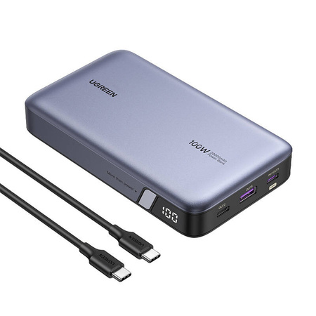 UGREEN POWERBANK 20000MAH DO TELEFONÓW 2X USB-C 100W PD ŁADOWANIE PRZENOŚNE