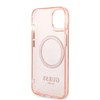 Guess GUHMP14MHTCMP iPhone 14 Plus 6,7" różowy/pink hard case Gold Outline Translucent MagSafe