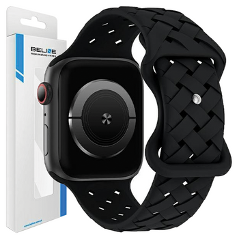 BELINE PASEK DO APPLE WATCH 42 44 45 49MM SILIKONOWY WZÓR TKANY Z KOMFORTEM