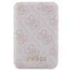 Zestaw Guess GUBPM5P15X4GEMGP iPhone15 Pro Max 6.7 hardcase + Powerbank 5000mAh MagSafe różowy/pink 4G Metal Logo
