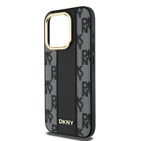 DKNY POKROWIEC HARDCASE DO IPHONE 15 PRO 6.1 MONO PATTERN LEATHER CHECKERED