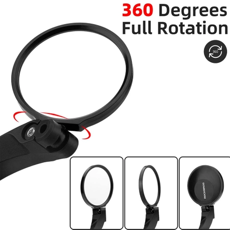 Lusterko rowerowe Rockbros 26210001004 wsteczne prawe - czarne