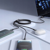 MCDODO KABEL USB 3W1 SZYBKIE ŁADOWANIE USB-C LIGHTNING MICRO USB QC 1M LED