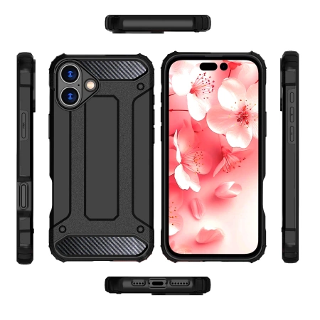HURTEL ETUI HYBRID ARMOR PANCERNE DO APPLE IPHONE 16 OCHRONA PRZED UPADKIEM