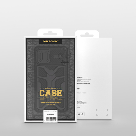Nillkin Adventruer Case etui do iPhone 13 Pro Max pancerny pokrowiec z osłoną na aparat czarny