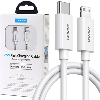 Joyroom kabel USB Typ C - Lightning 27W PD 1.2m biały (S-M430)