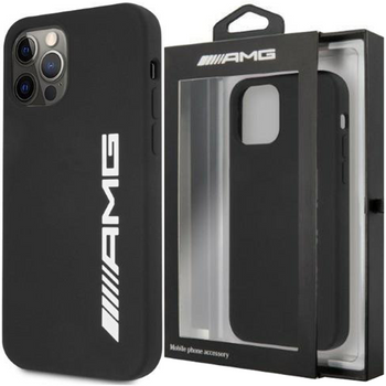 AMG AMHCP12LSGLBGN iPhone 12 Pro Max 6,7" czarny/black hardcase Silicone Big Logo