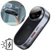 Baseus solarny odtwarzacz MP3 transmiter FM audio do samochodu Bluetooth 5.0 750mAh (czytnik kart TF / USB / AUX) czarny (CDMP000001)