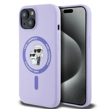 KARL LAGERFELD POKROWIEC HARDCASE SILICONE DO IPHONE 15 6.1 DO MAGSAFE