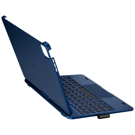 Etui Typecase Flexbook Touch z klawiaturą do iPad Air 11" 2024/2025 błękitny pacyfik