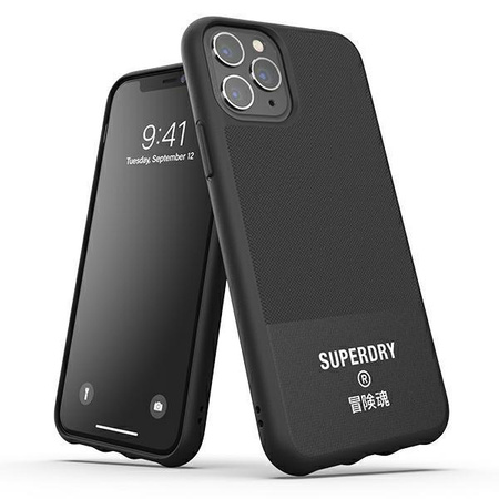 SuperDry Moulded Canvas iPhone 11 Pro Ma x Case czarny/black 41550